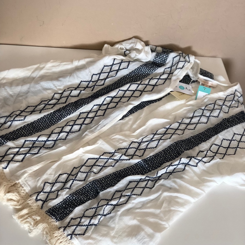 Skies are blue kimono